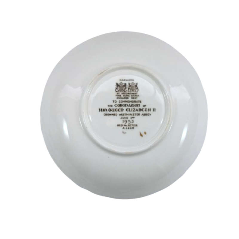 Paragon 1953 H.M. Queen Elizabeth II Coronation Commemorative Tea Cup and Saucer