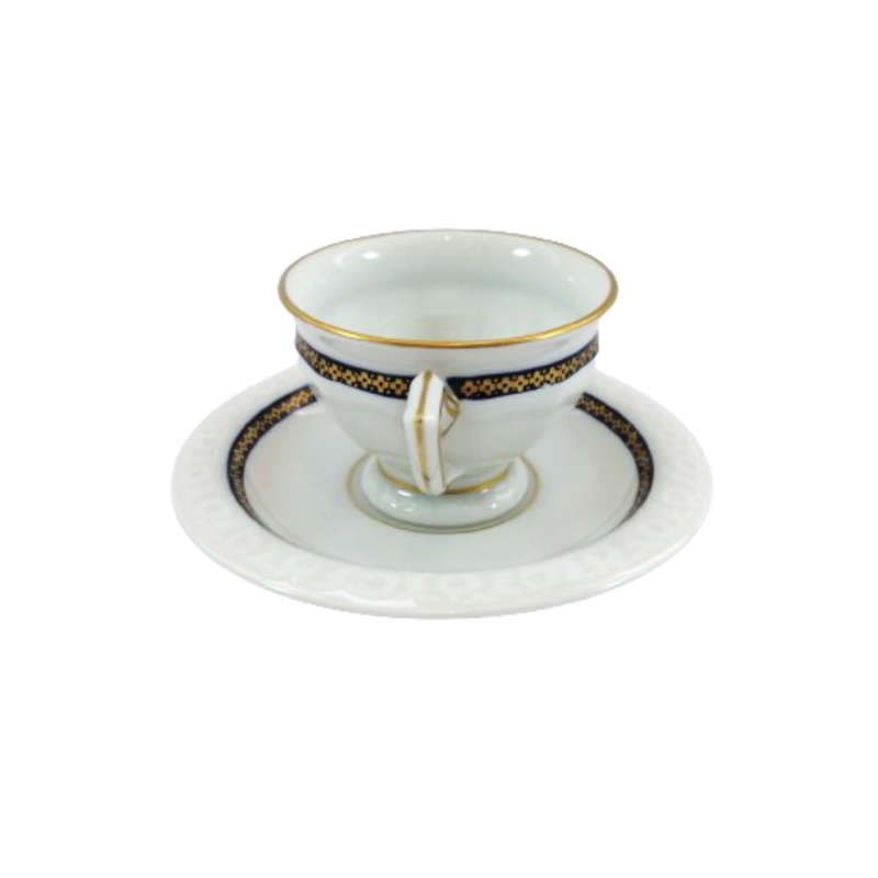 Rosenthal Bavaria Gold and Blue Cup and Saucer Duo