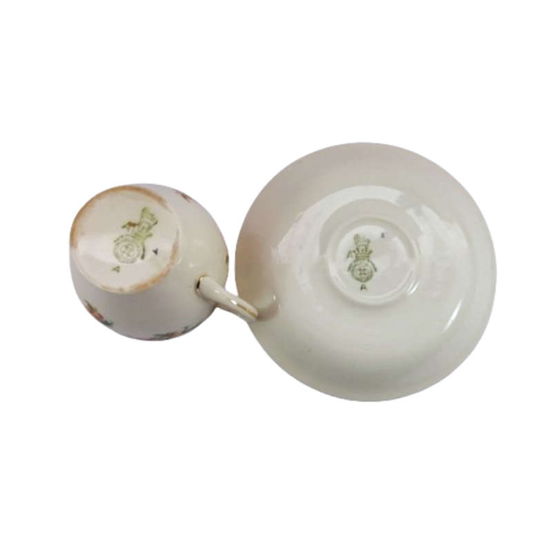 Royal Doulton D5643 Roses and Wattle tea trio
