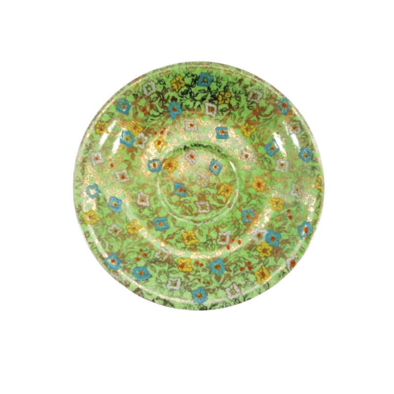 Royal Winton Grimwades Cloisonne Green Hand Enameled Trio