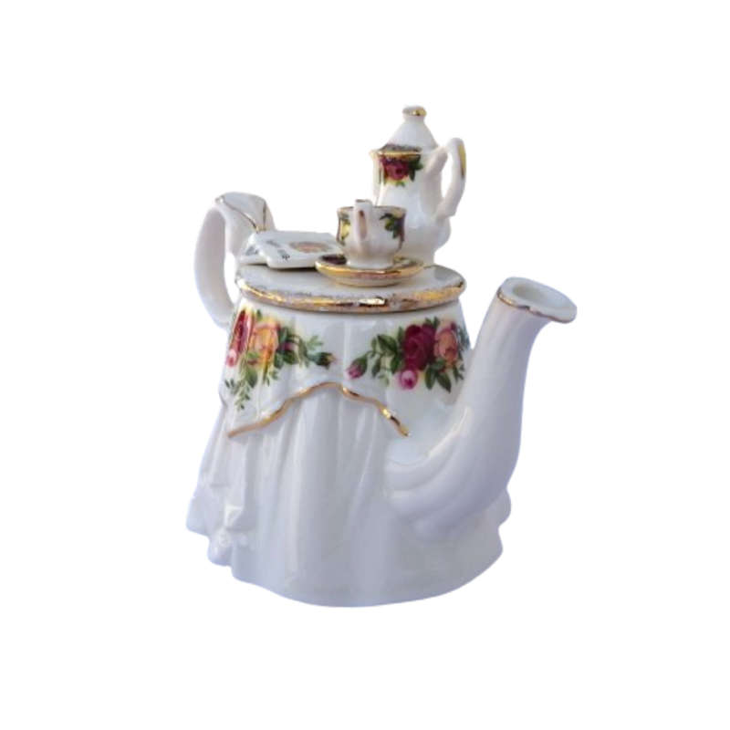 Royal Albert Old Country Roses Morning Tea mini novelty Morning pot