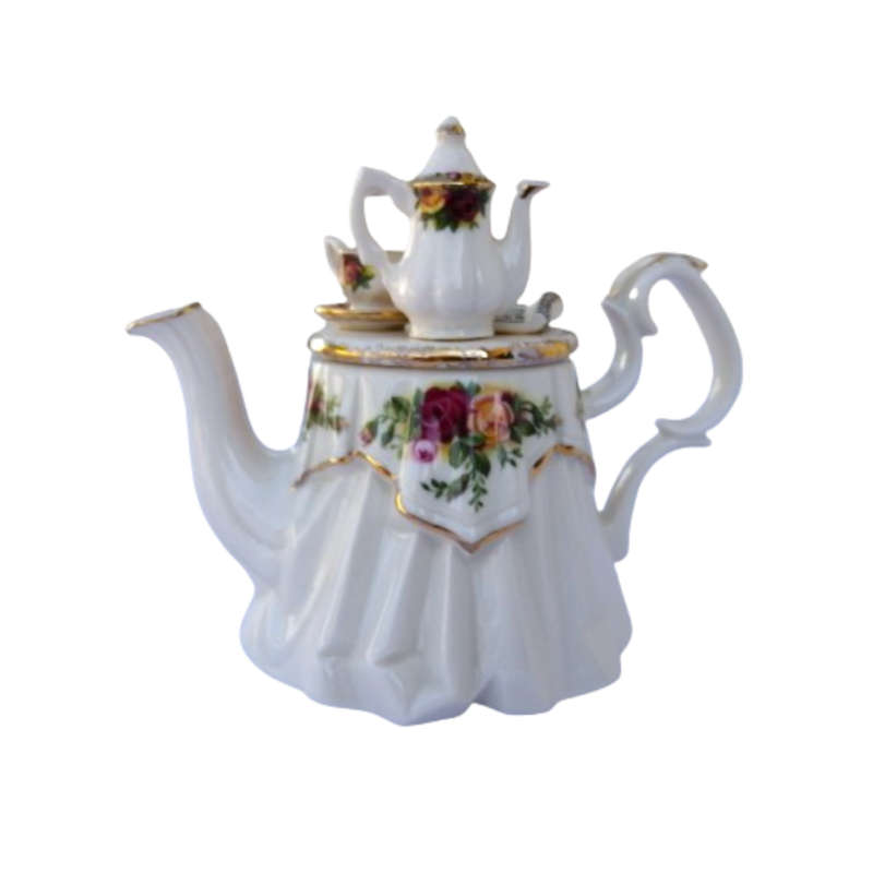 Royal Albert Old Country Roses Morning Tea mini novelty Morning pot