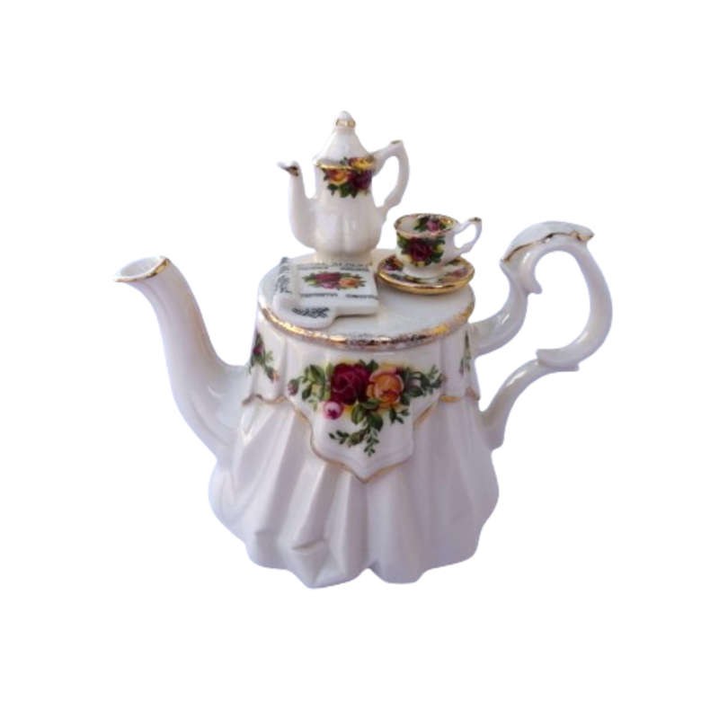 Royal Albert Old Country Roses Morning Tea mini novelty Morning pot