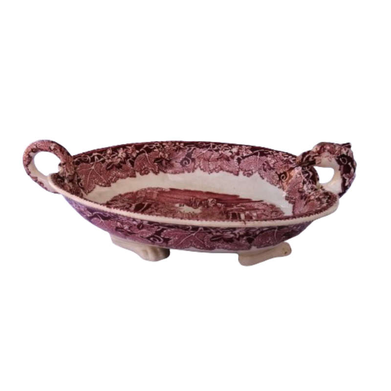 Masons Patent Ironstone China Vista England Dragon Dish Bowl