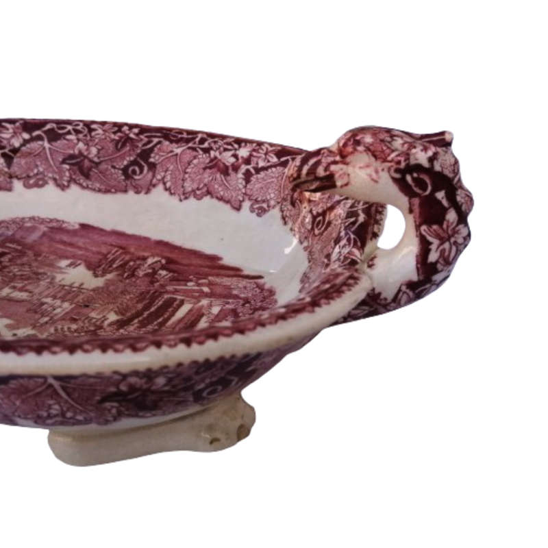 Masons Patent Ironstone China Vista England Dragon Dish Bowl