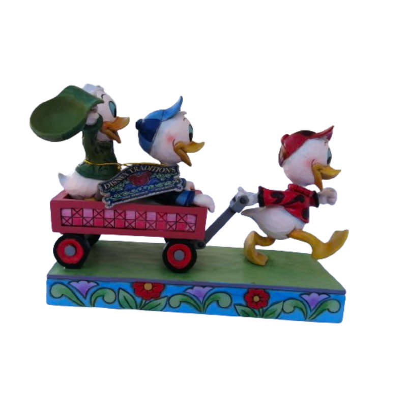Disney Jim Shore Here Comes Trouble Figurine Huey Dewey & Louie Retired