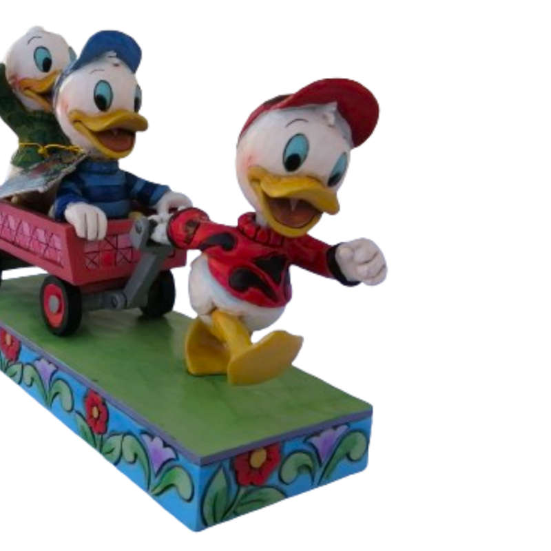 Disney Jim Shore Here Comes Trouble Figurine Huey Dewey & Louie Retired