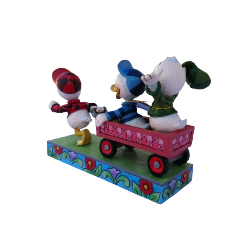Disney Jim Shore Here Comes Trouble Figurine Huey Dewey & Louie Retired