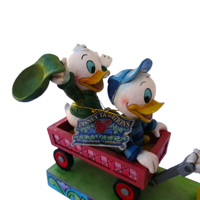 Disney Jim Shore Here Comes Trouble Figurine Huey Dewey & Louie Retired