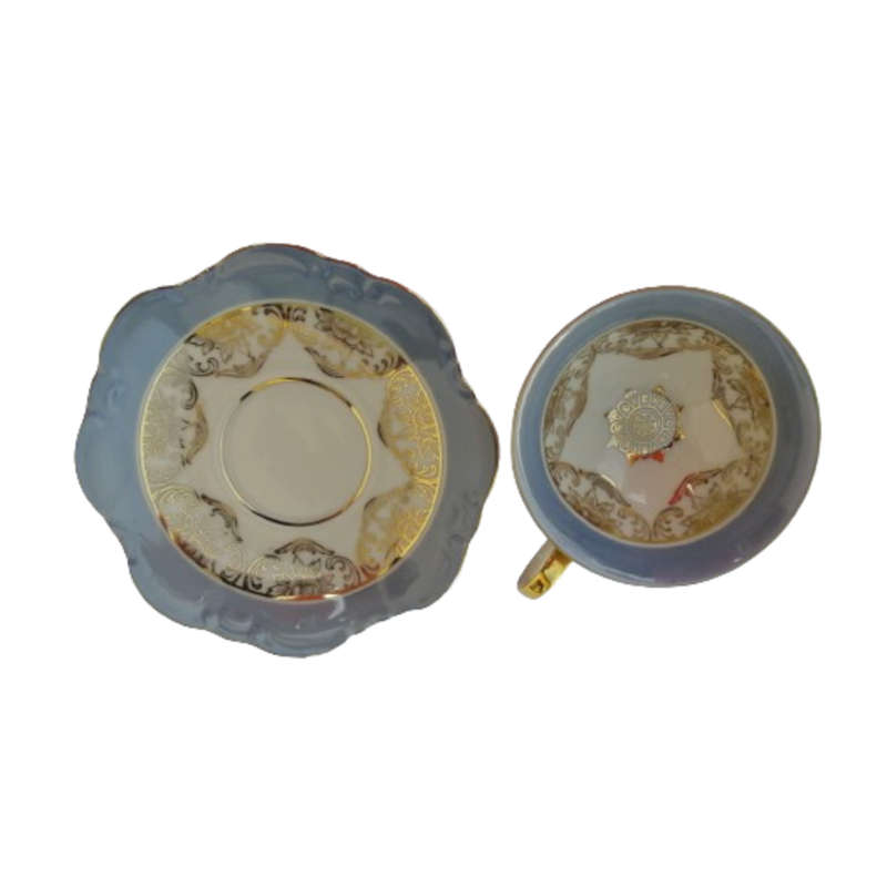 Beautiful Johann Feltman Duo in a Blue and Gold pattern