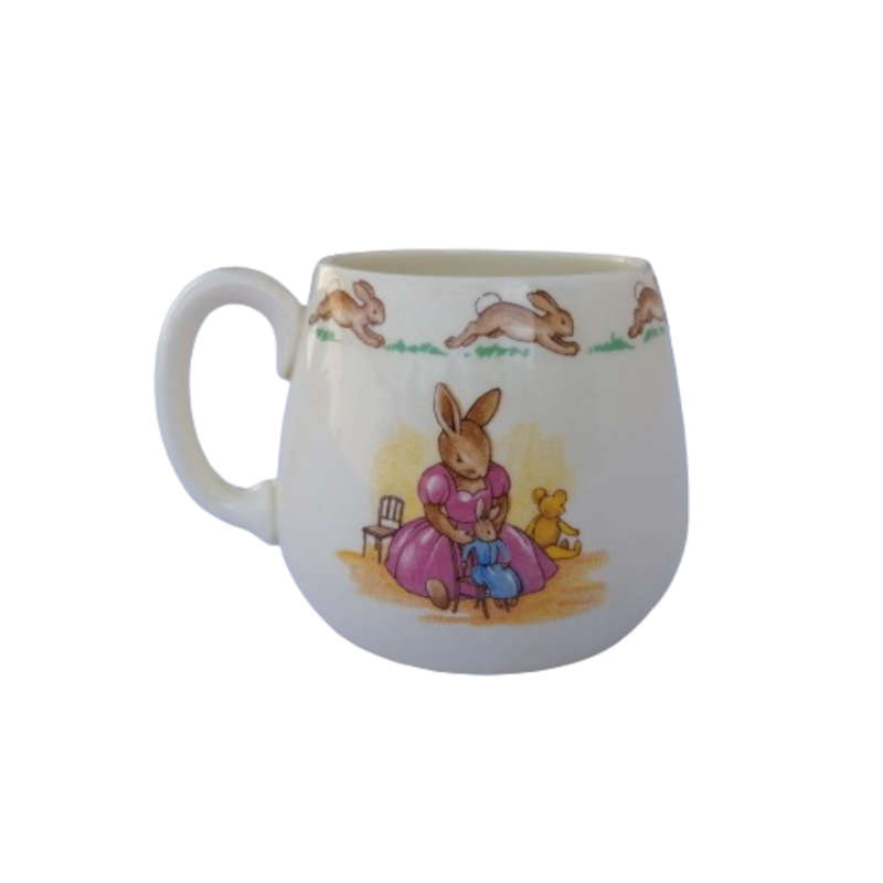 Royal Doulton Bunnykins  Bunnies on Swing  Don Mug