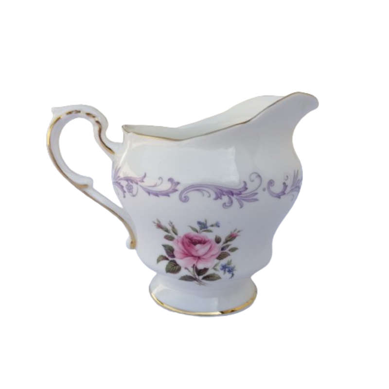 Paragon Fine Bone China Century Rose Floral Milk Jug
