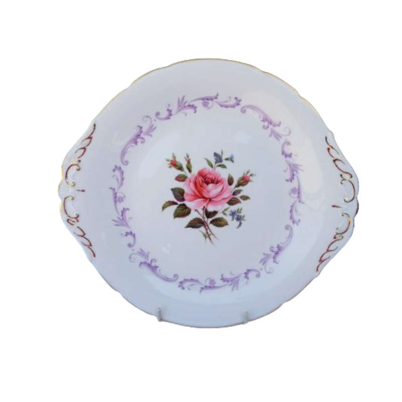 Paragon Fine Bone China Century Rose Floral Cake Plate