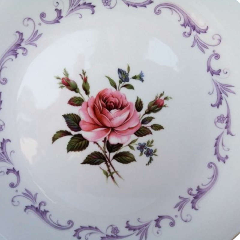 Paragon Fine Bone China Century Rose Floral Cake Plate
