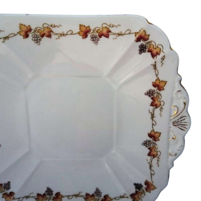 Shelley Fine Bone China Grape Vines Cake Plate