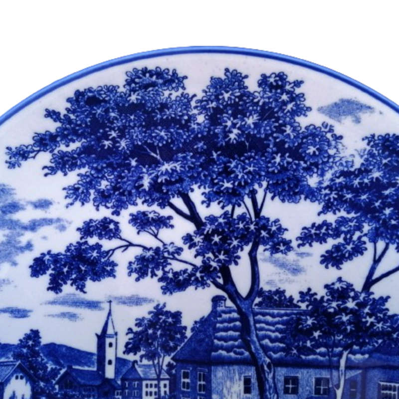 Holland Delft Decorative Large Charger Wall Plate Church
