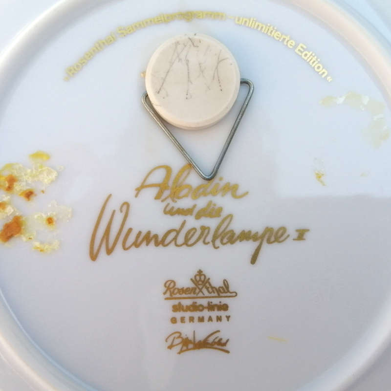 Rosenthal Studio Aladdin and the Wonder Lamp Plate Das Kind Bjorn Wiinblad
