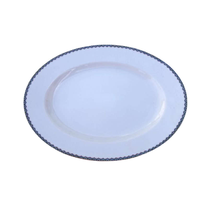 Rosenthal Aida elegant blue and gold trim Serving Platter