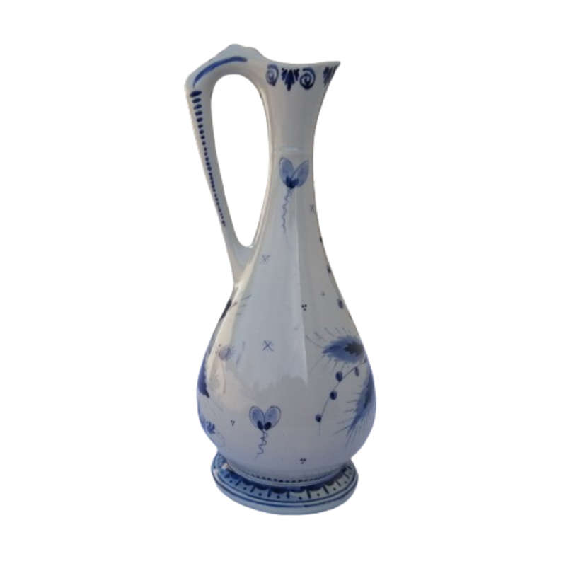 Dutch Ceramic Delft Hand Painted Schoonhoven Jug