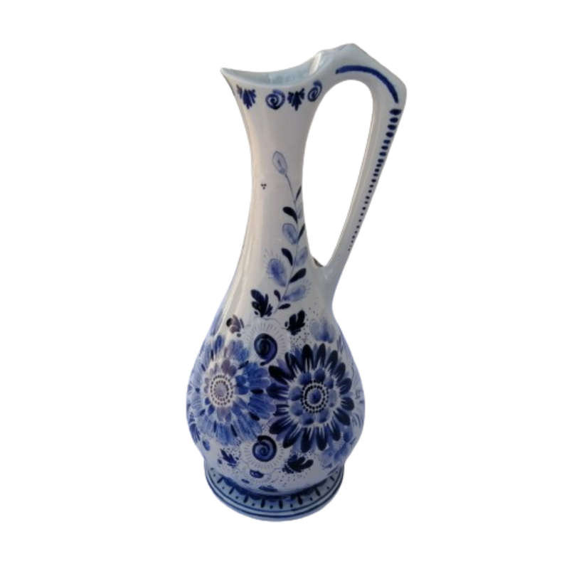 Dutch Ceramic Delft Hand Painted Schoonhoven Jug