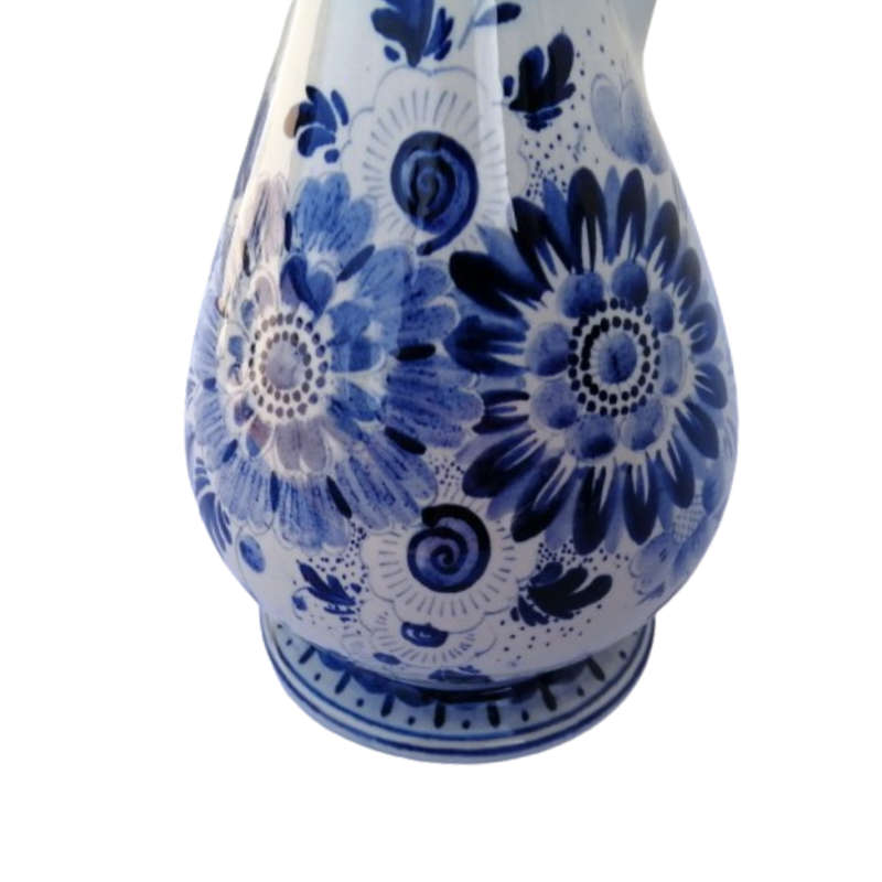 Dutch Ceramic Delft Hand Painted Schoonhoven Jug