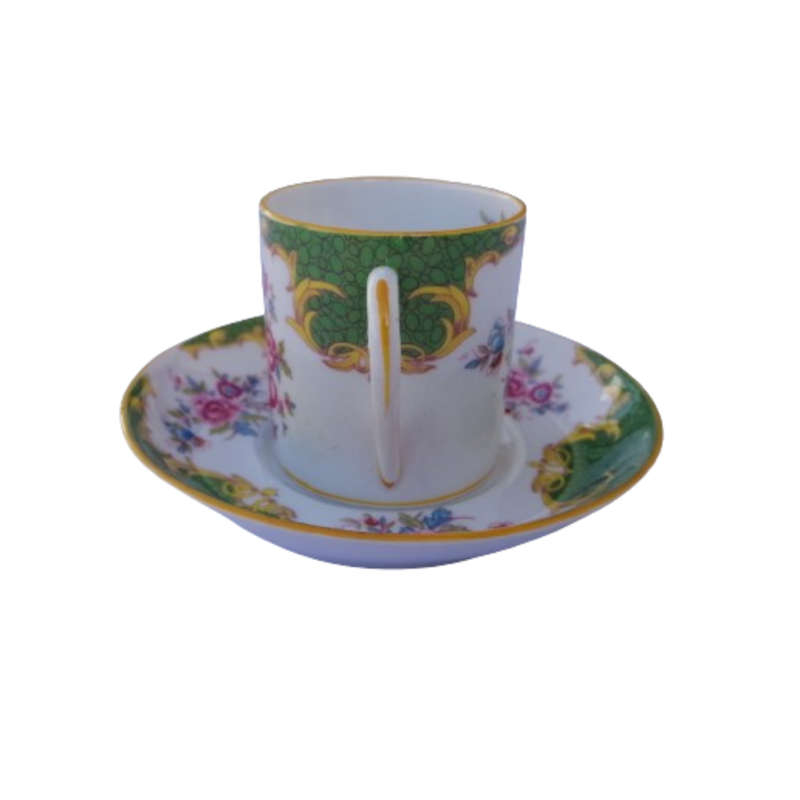 Ye Old English Grosvenor China Cockatrice duo cup and saucer