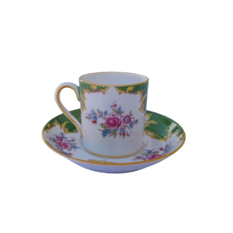Ye Old English Grosvenor China Cockatrice duo cup and saucer