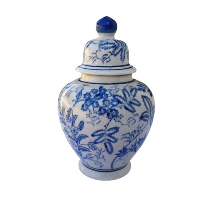 Delft Dutch earthenware Potiches Monochrome Pottery Lidded Pot