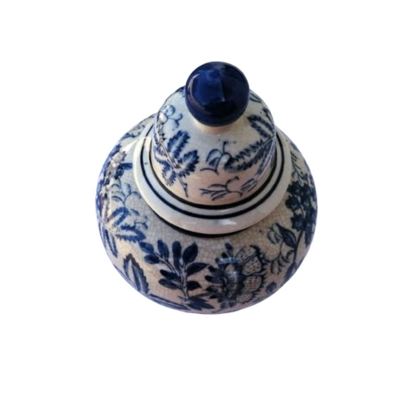 Delft Dutch earthenware Potiches Monochrome Pottery Lidded Pot