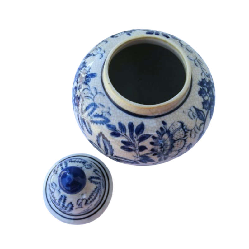 Delft Dutch earthenware Potiches Monochrome Pottery Lidded Pot