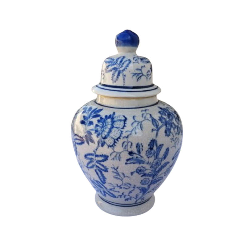 Delft Dutch earthenware Potiches Monochrome Pottery Lidded Pot