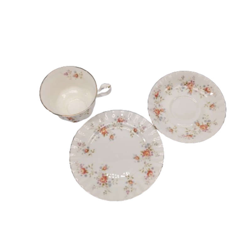 Royal Albert Bone China Peach Rose Trio