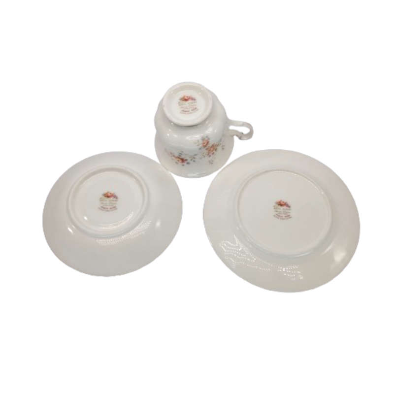Royal Albert Bone China Peach Rose Trio