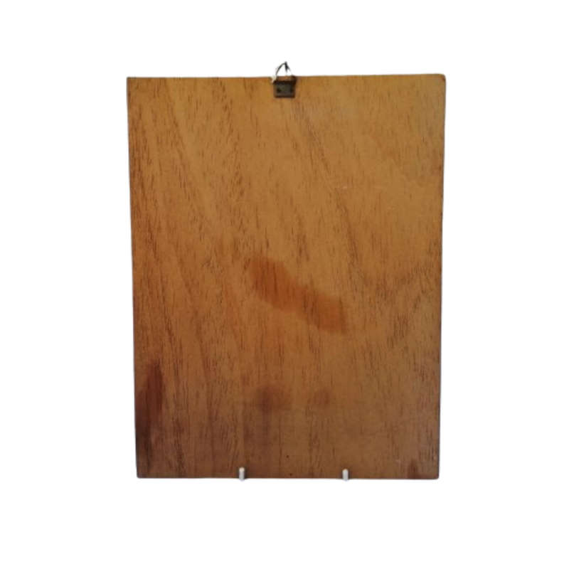Retro Wall Art Marquetry Picture Handmade Wooden Picture