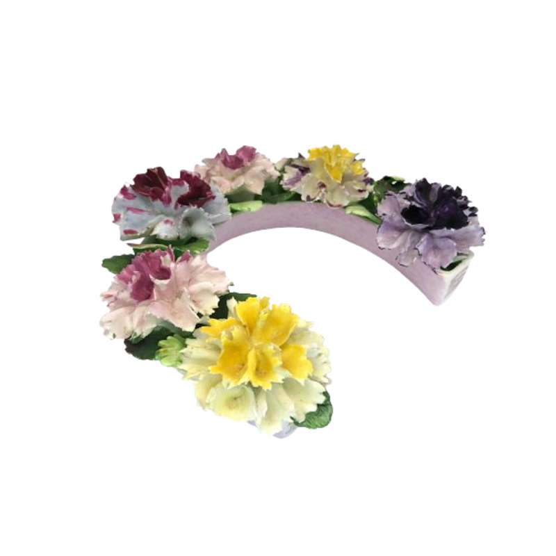 1950`s Denton Bone China Floral Flower Good Luck Horseshoe