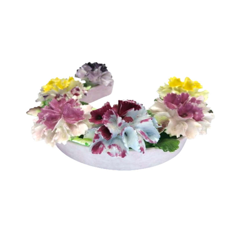 1950`s Denton Bone China Floral Flower Good Luck Horseshoe