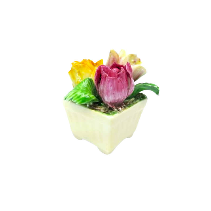 Coalport Bone China Floral  Vase of Flowers Roses