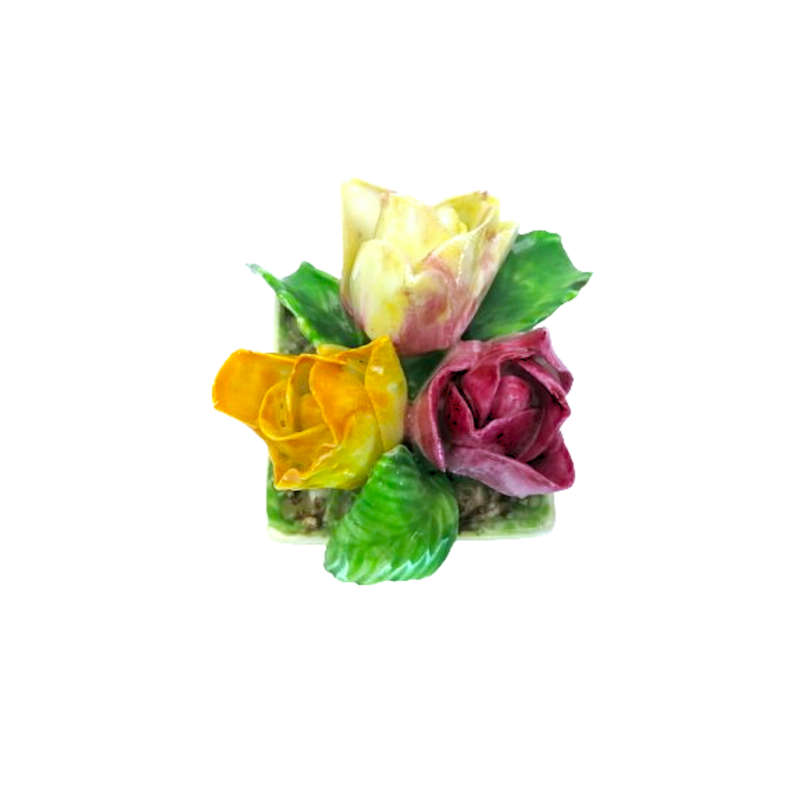 Coalport Bone China Floral  Vase of Flowers Roses