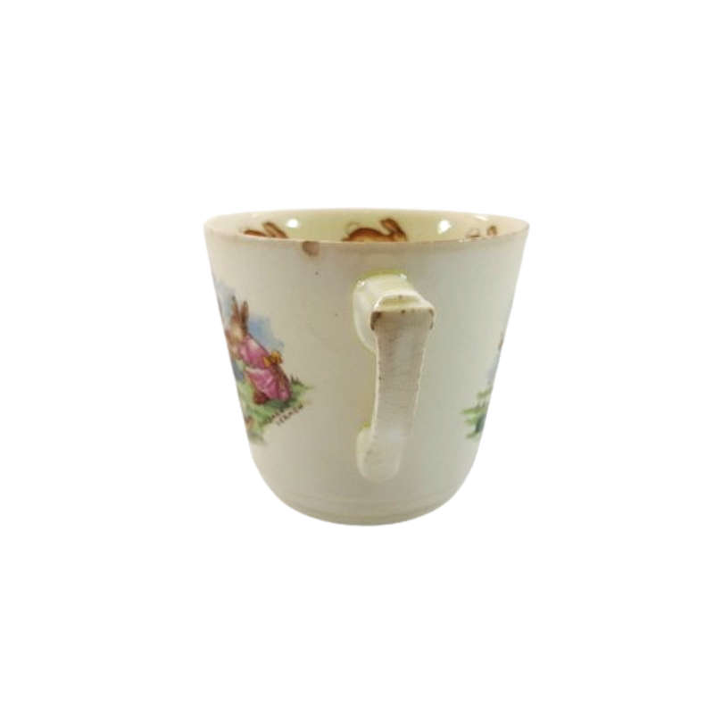 Royal Doulton Bunnykins Signed Casino Cup Rocking Horse