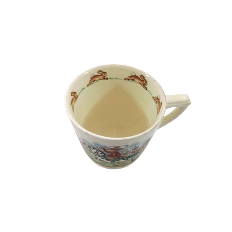 Royal Doulton Bunnykins Signed Casino Cup Rocking Horse