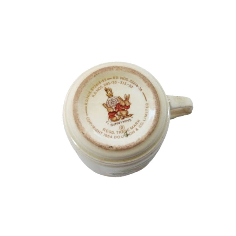 Royal Doulton Bunnykins Signed Casino Cup Rocking Horse