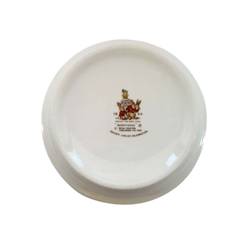 Royal Doulton Bunnykins Porridge Bowl  Golden Jubilee celebration