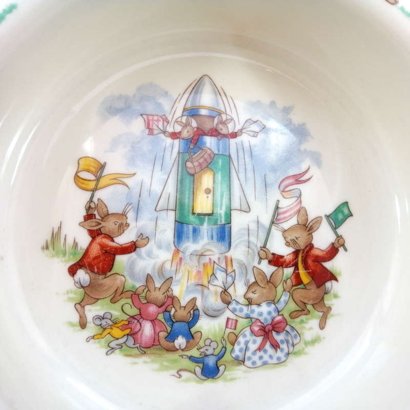 Royal Doulton Bunnykins Porridge Bowl  Golden Jubilee celebration