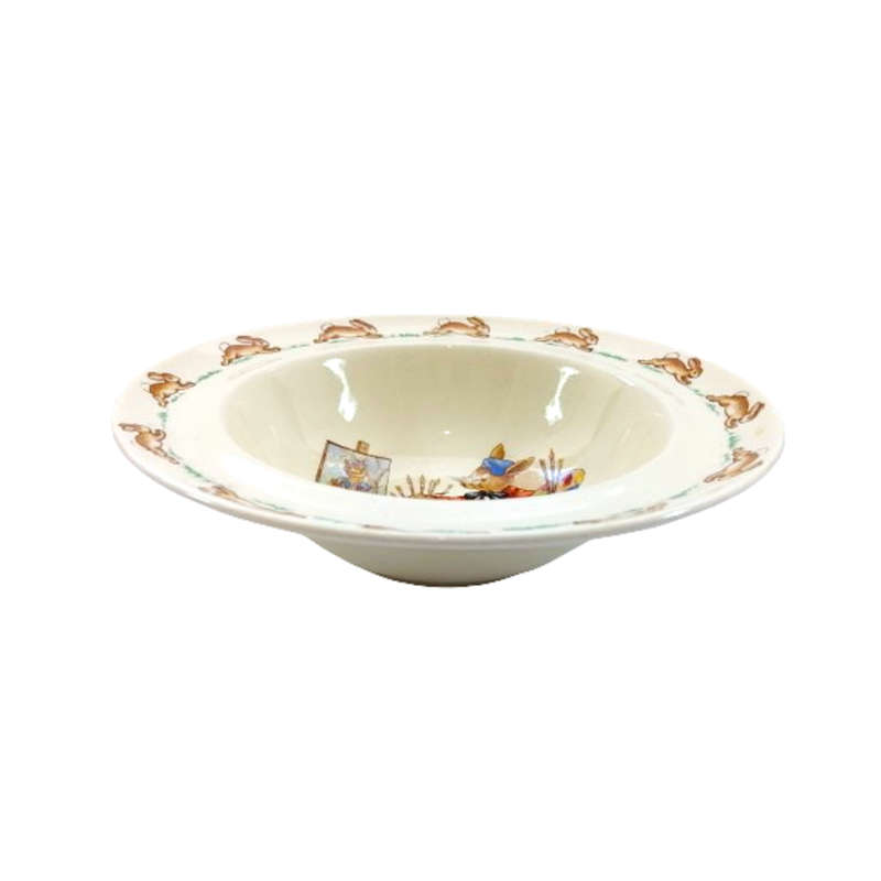 Royal Doulton Bunnykins Cereal Bowl  Signed Painting Bunny