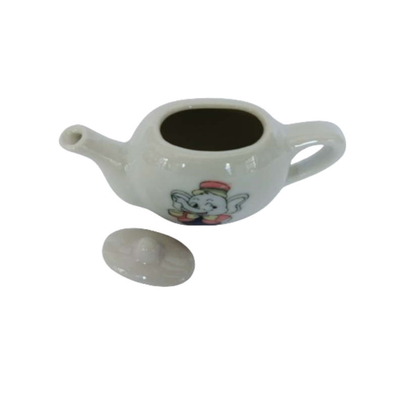 Miniature Vintage Porcelain teapot Dumbo elephant design