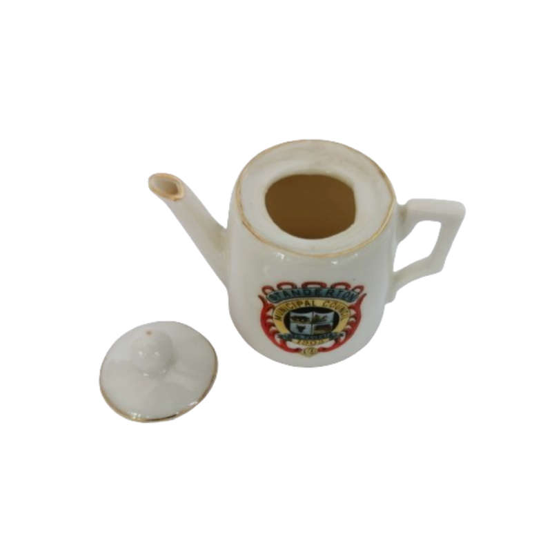 Miniature Vintage Porcelain teapot Czechoslovakia Gemma