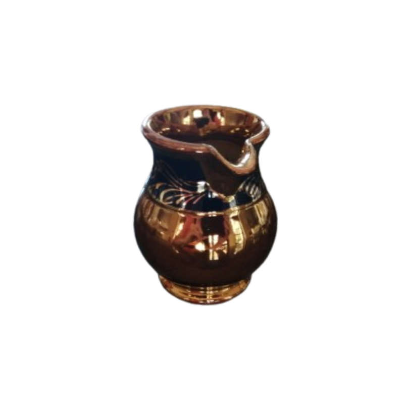 Vintage small Lusterware Gold with Blue Band Floral Design