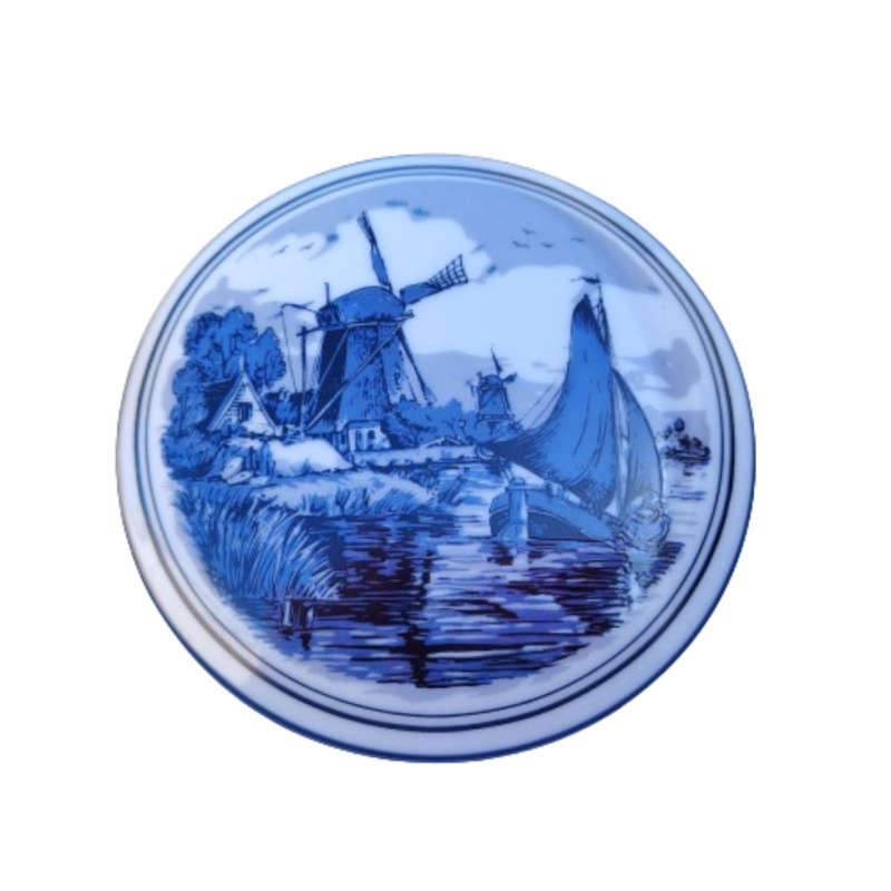 Delft Oude Molen The old Masters Windmill lidded dish