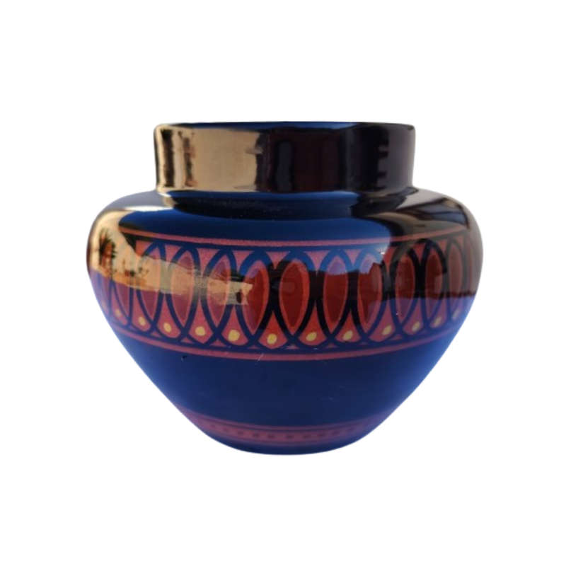 Gouda Pottery glazed round Regis vase designed by Eduard Antheunis