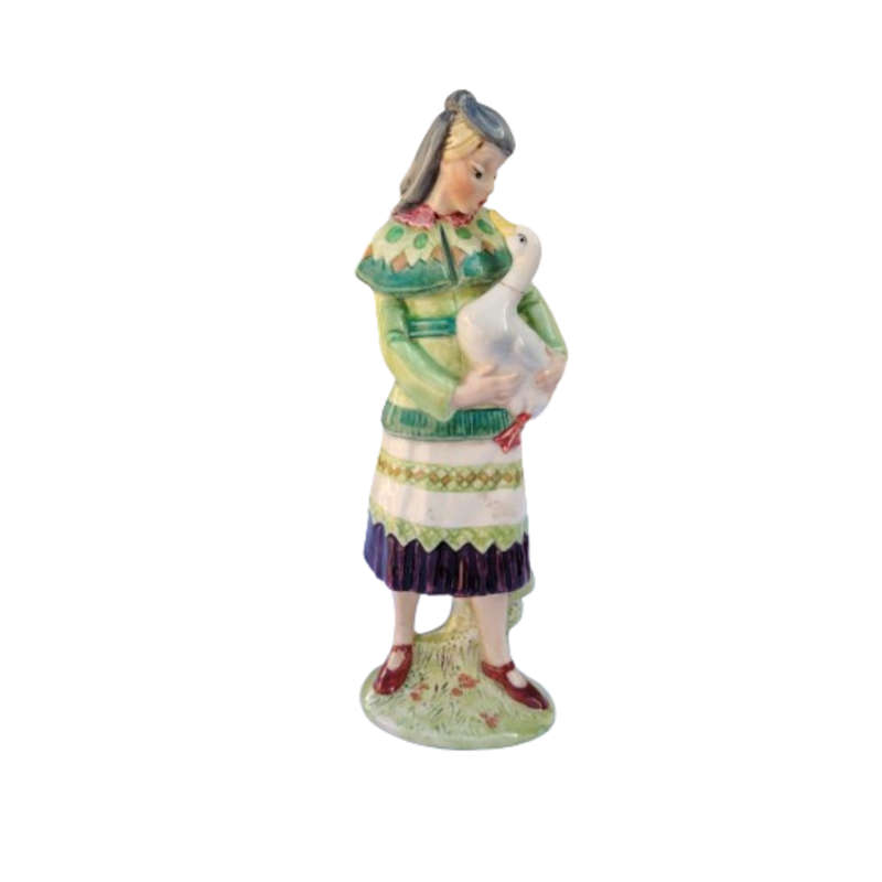 Early Beswick Figurine Finnish Girl with Duck HN1247